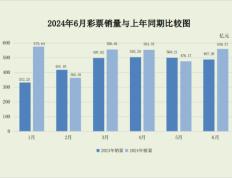 6月份全国彩票销售情况：受欧洲杯赛事影响，竞猜型彩票销量快速增长