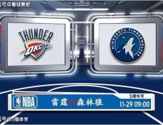 11月29日 NBA季中锦赛事前瞻分析之：雷霆迎接森林狼